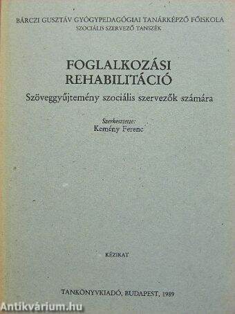 Foglalkozási rehabilitáció