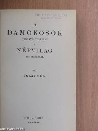 A damokosok/Népvilág