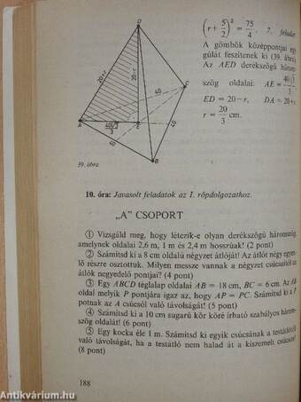 Tanári kézikönyv a szakközépiskolák I. és II. osztályos matematika tananyagának tanításához