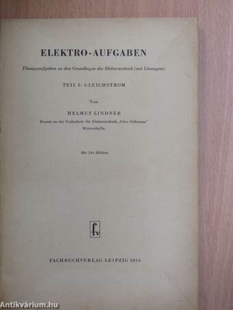 Elektro-Aufgaben I.