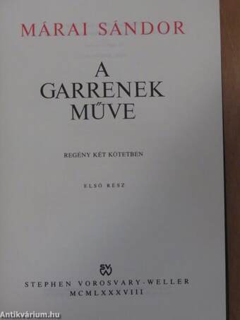 A Garrenek műve I-II.