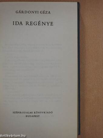 Ida regénye