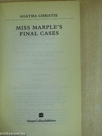 Miss Marple's Final Cases