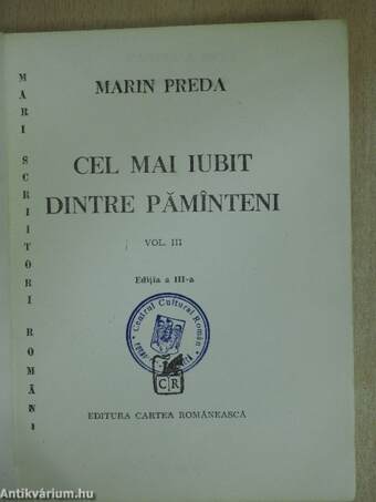 Cel mai iubit dintre paminteni III.