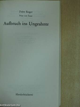 Aufbruch ins Ungeahnte