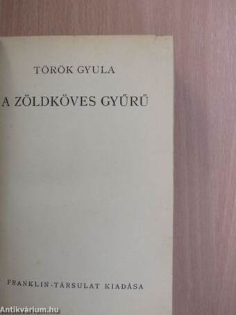 A zöldköves gyűrű