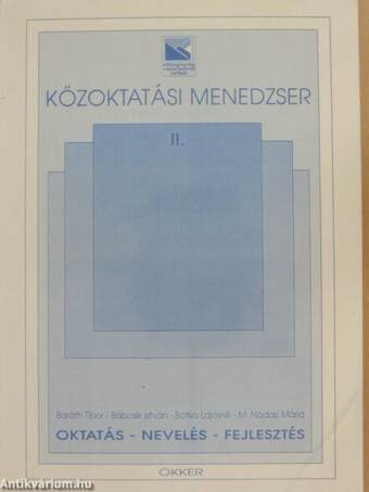 Közoktatási menedzser II.