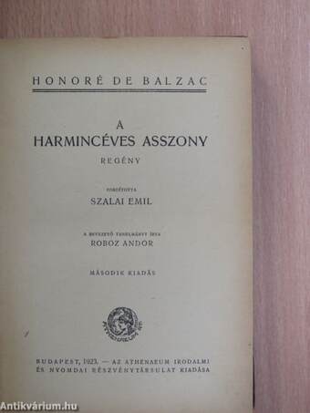 A harmincéves asszony