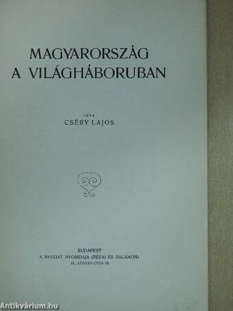 Magyarország a világháboruban