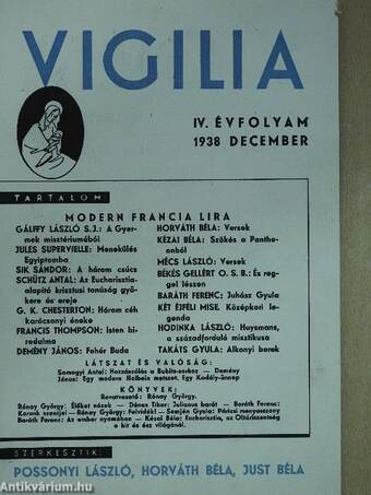 Vigilia 1938. december
