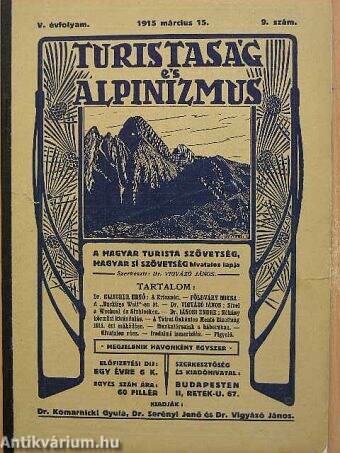 Turistaság és Alpinizmus 1915. március 15.
