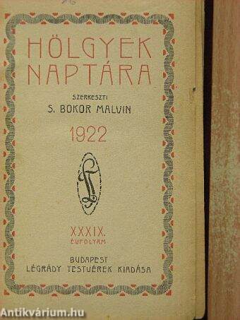 Hölgyek Naptára 1922.