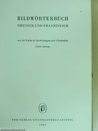 Bildwörterbuch Deutsch und Französisch