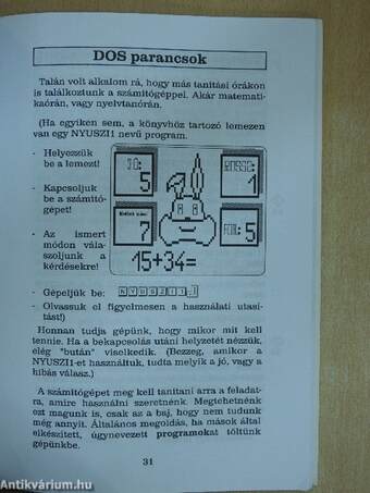 Az IBM-PC üzembe helyezése és a DOS alapfokon I.