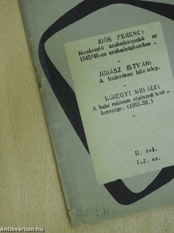 Népkutató füzetek 1962/1-2.
