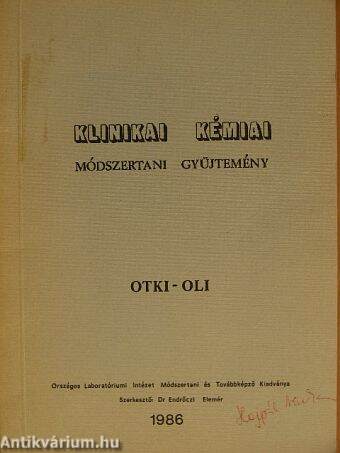 Klinikai kémiai módszertani gyűjtemény