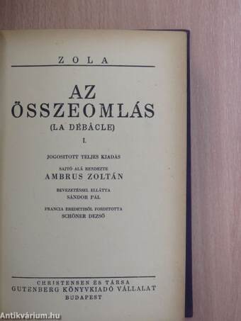 Az összeomlás I-IV.