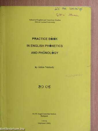 Practice Book in English Phonetics and Phonology