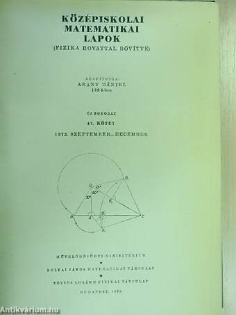 Középiskolai matematikai lapok 1973-1974. (fél évfolyamok)