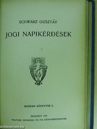 Bevezetés a metafizikába/A forma problémája a képzőművészetben/Nagy emberek/A lelki élet alaptörvényei - Az eszmélet helye a természetben/Jogi napikérdések