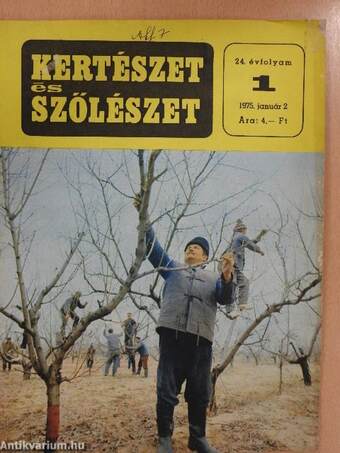 Kertészet és Szőlészet 1975. (nem teljes évfolyam)