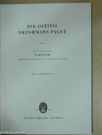 Die Ostitis Deformans Paget