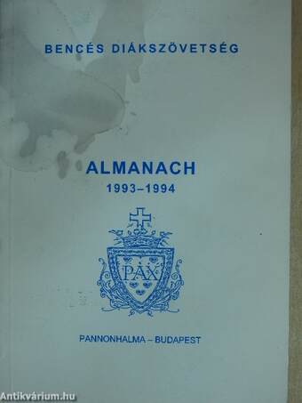 Bencés Diákszövetség Almanach 1993-1994