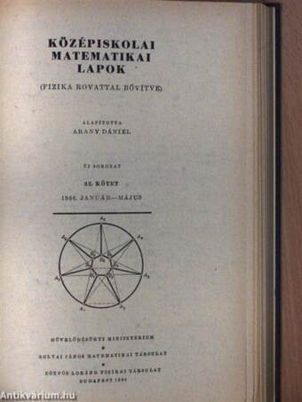 Középiskolai matematikai lapok 1965-1966. (fél évfolyamok)