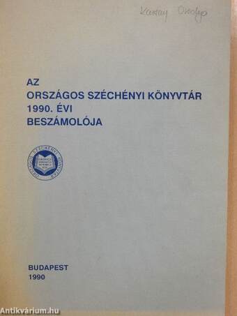 Az Országos Széchényi Könyvtár 1990. évi beszámolója