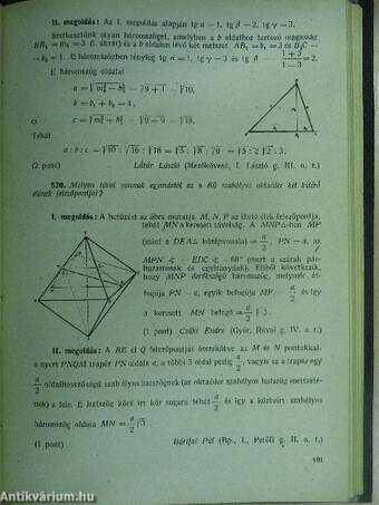 Középiskolai matematikai lapok 1953-1954. (fél évfolyamok)