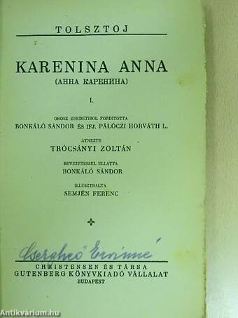 Karenina Anna I-IV.