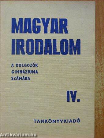 Magyar irodalom IV.