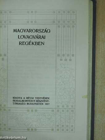 Nemzetes uraimék/Magyarország lovagvárai regékben