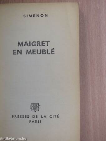 Maigret en meublé