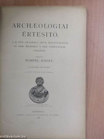 Archaeologiai Értesitő 1888. deczember 15.