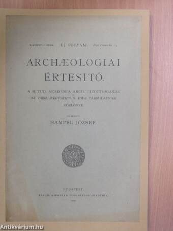 Archaeologiai Értesitő 1890. február 15.