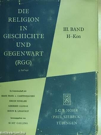 Die Religion in Geschichte und Gegenwart III.