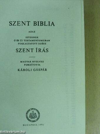 Szent Biblia