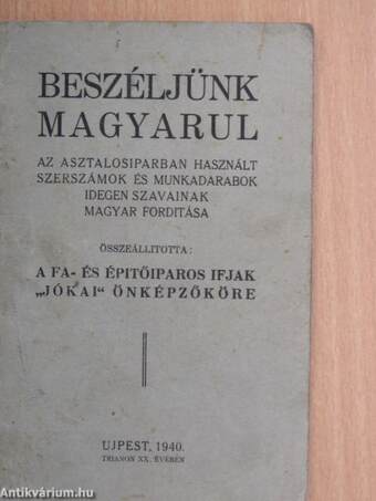 Beszéljünk magyarul