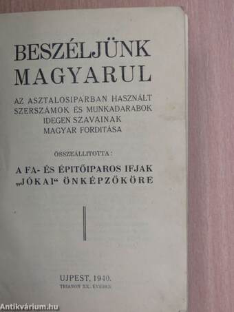 Beszéljünk magyarul