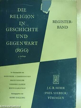Die Religion in Geschichte und Gegenwart - Registerband