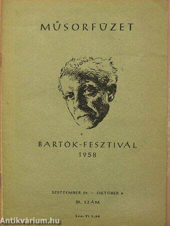 Országos Filharmónia Műsorfüzet 1958/30.