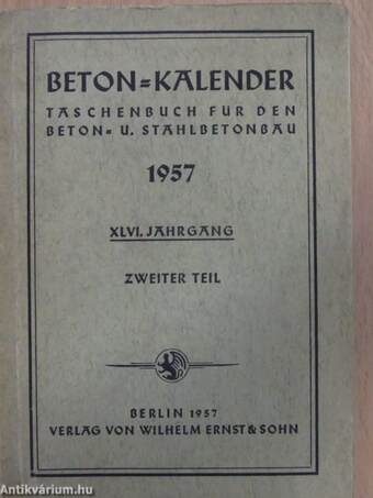 Beton-Kalender 1957. II.