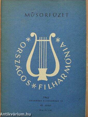 Országos Filharmónia Műsorfüzet 1963/45.