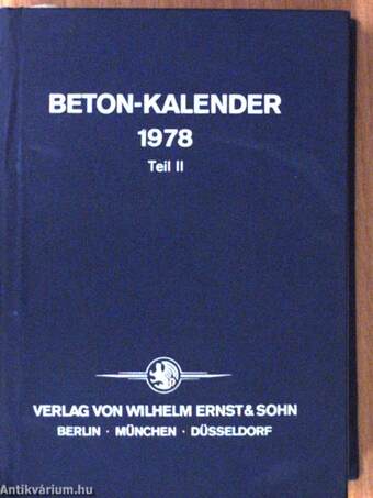 Beton-Kalender 1978. II.