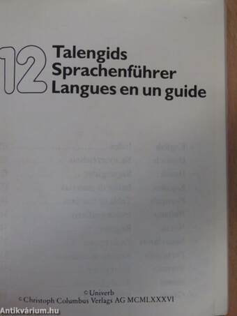 12 Talengids/12 Sprachenführer/12 Langues en un guide