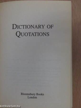 Dictionary of Quotations