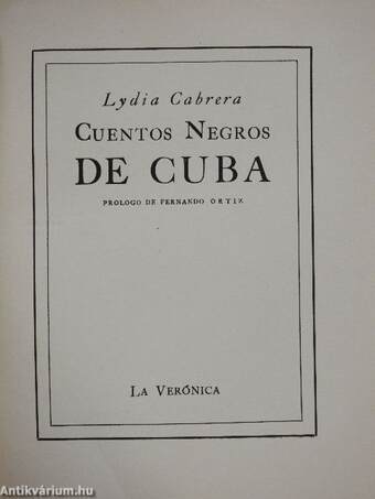 Cuentos Negros de Cuba