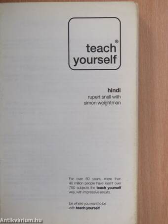 Teach Yourself Hindi