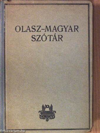 Olasz-magyar szótár/magyar-olasz szótár I-II.